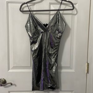 FOREVER 21 Silver Sparkly Dress